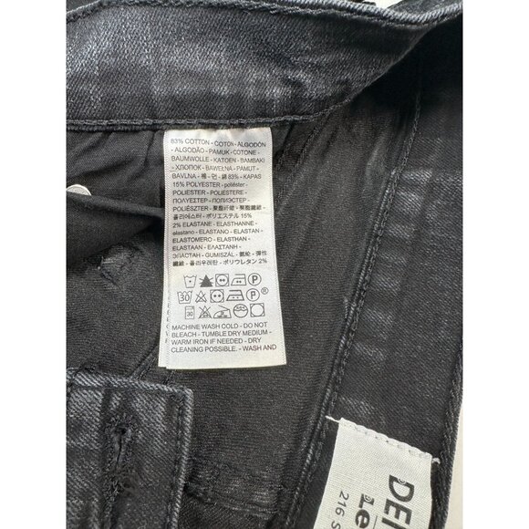 Denizen from Levi’s 216 Slim Men’s Black Jeans Denim Pants Size 34x32 Used - Picture 5 of 8